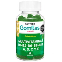 Multivitamina Para Adultos Gomitas Sottcor 100Gr Chicle